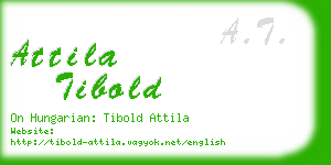 attila tibold business card